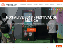 Tablet Screenshot of partteams.com